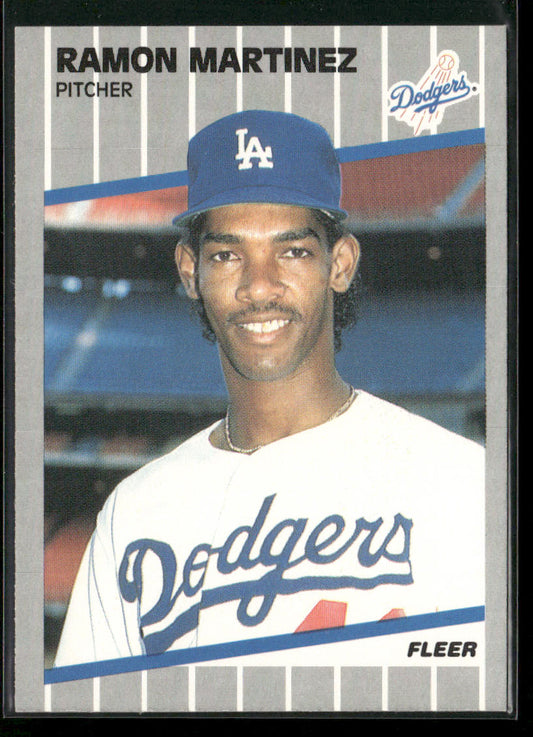 Ramon Martinez 1989 Fleer #67 RC Los Angeles Dodgers