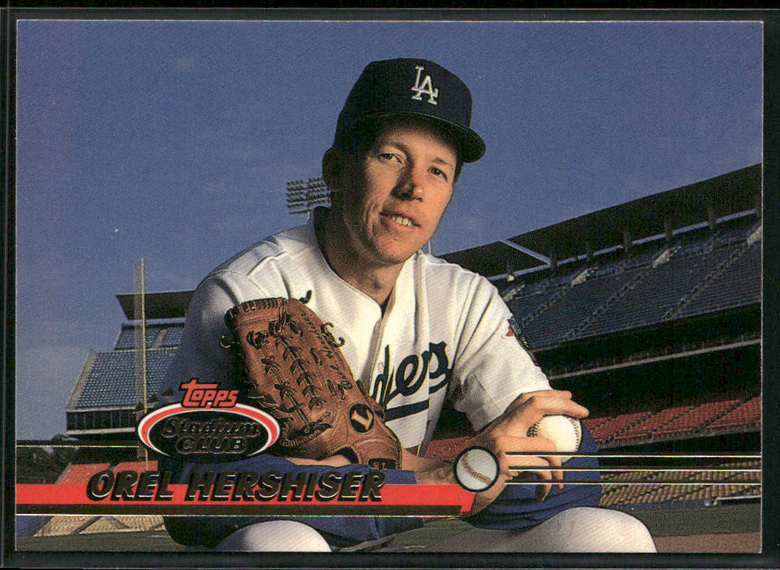 Orel Hershiser 1993 Stadium Club #544 Los Angeles Dodgers