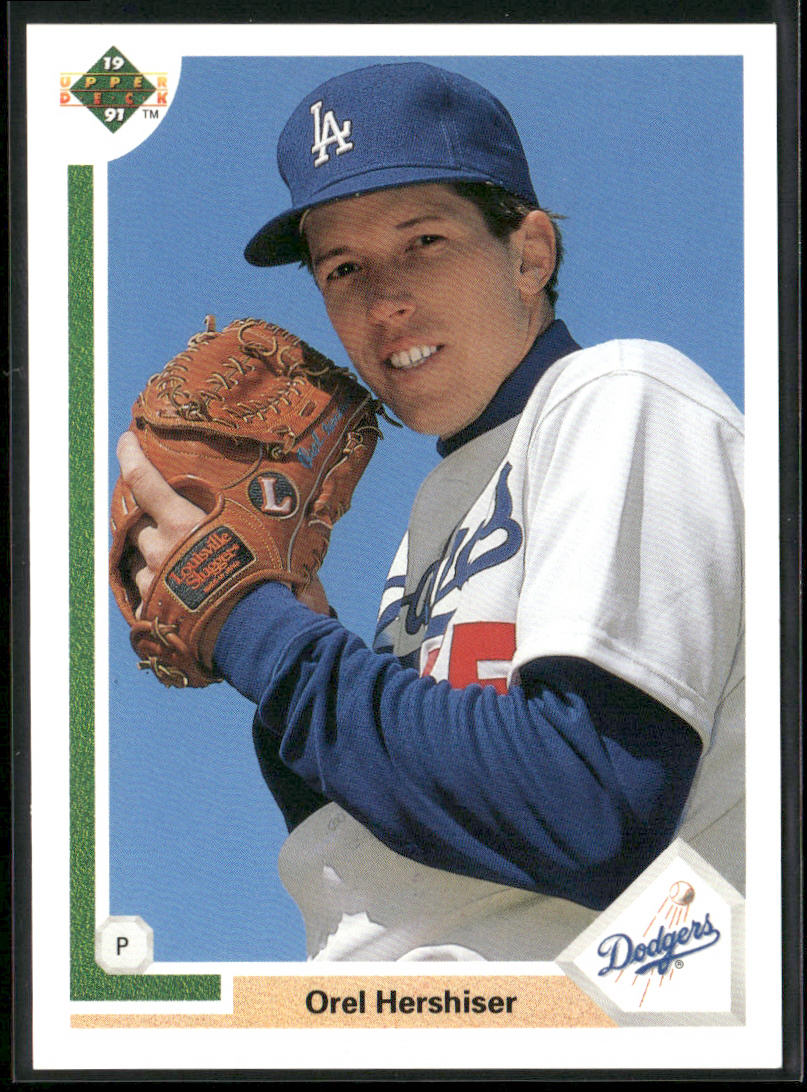 Orel Hershiser 1991 Upper Deck #524b Los Angeles Dodgers