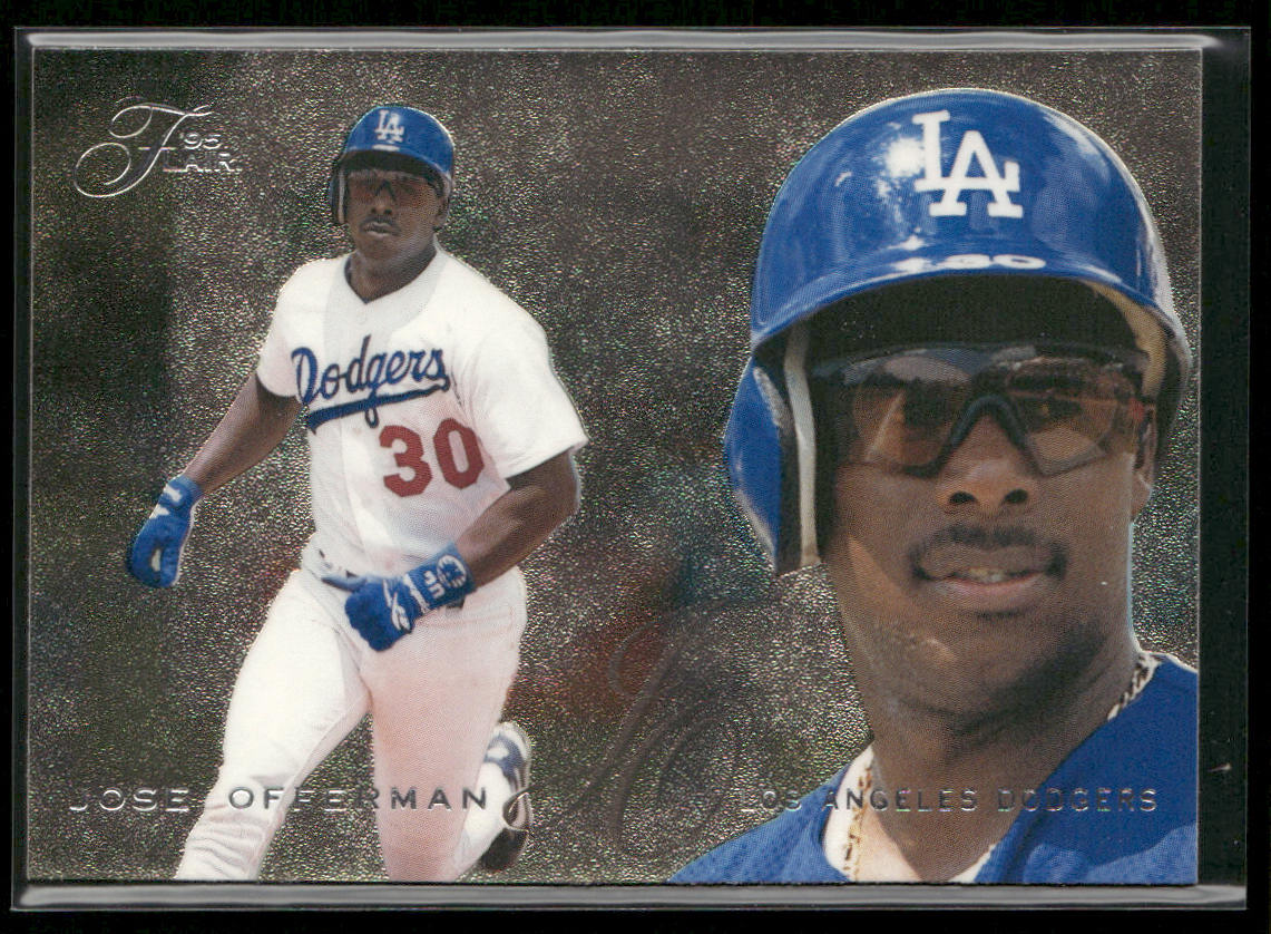 Jose Offerman 1995 Flair #369 Los Angeles Dodgers