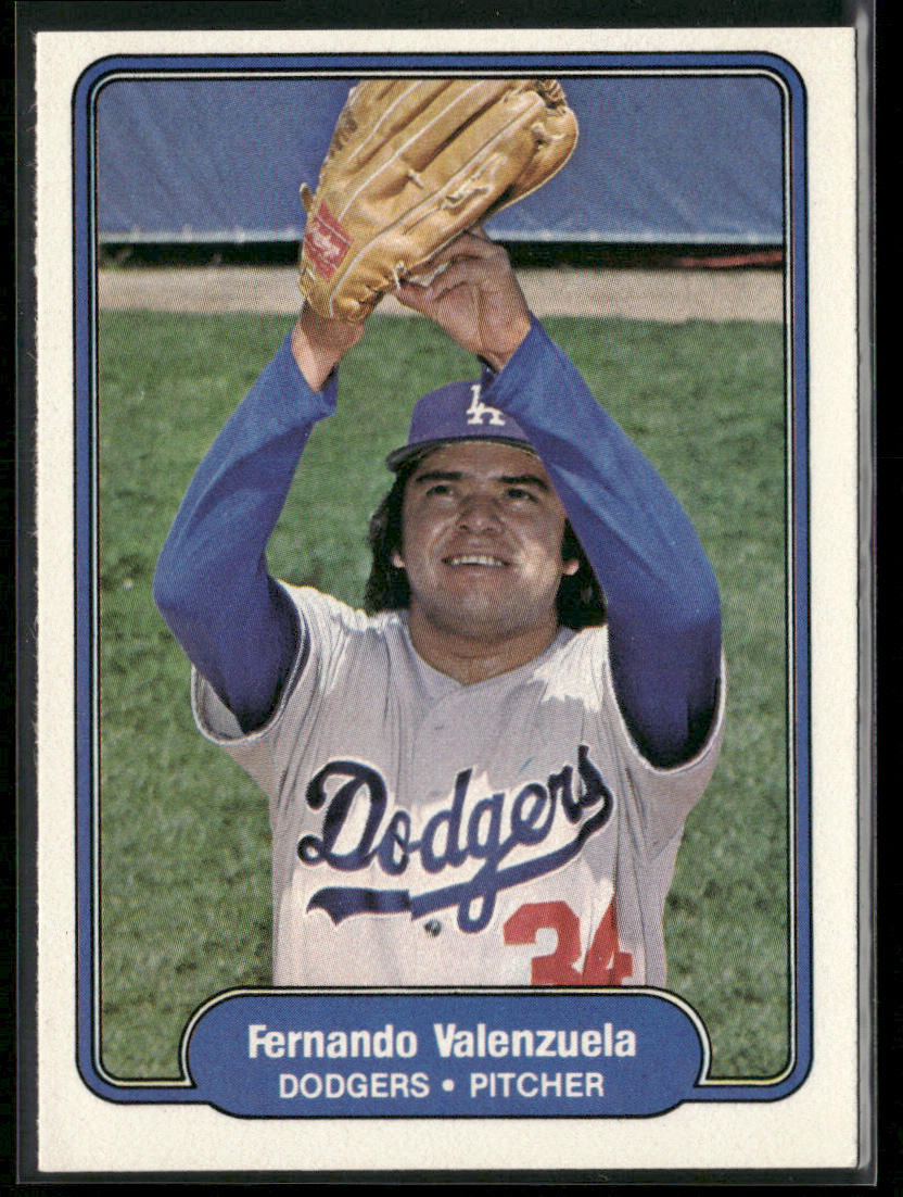 Fernando Valenzuela 1982 Fleer #27 Los Angeles Dodgers