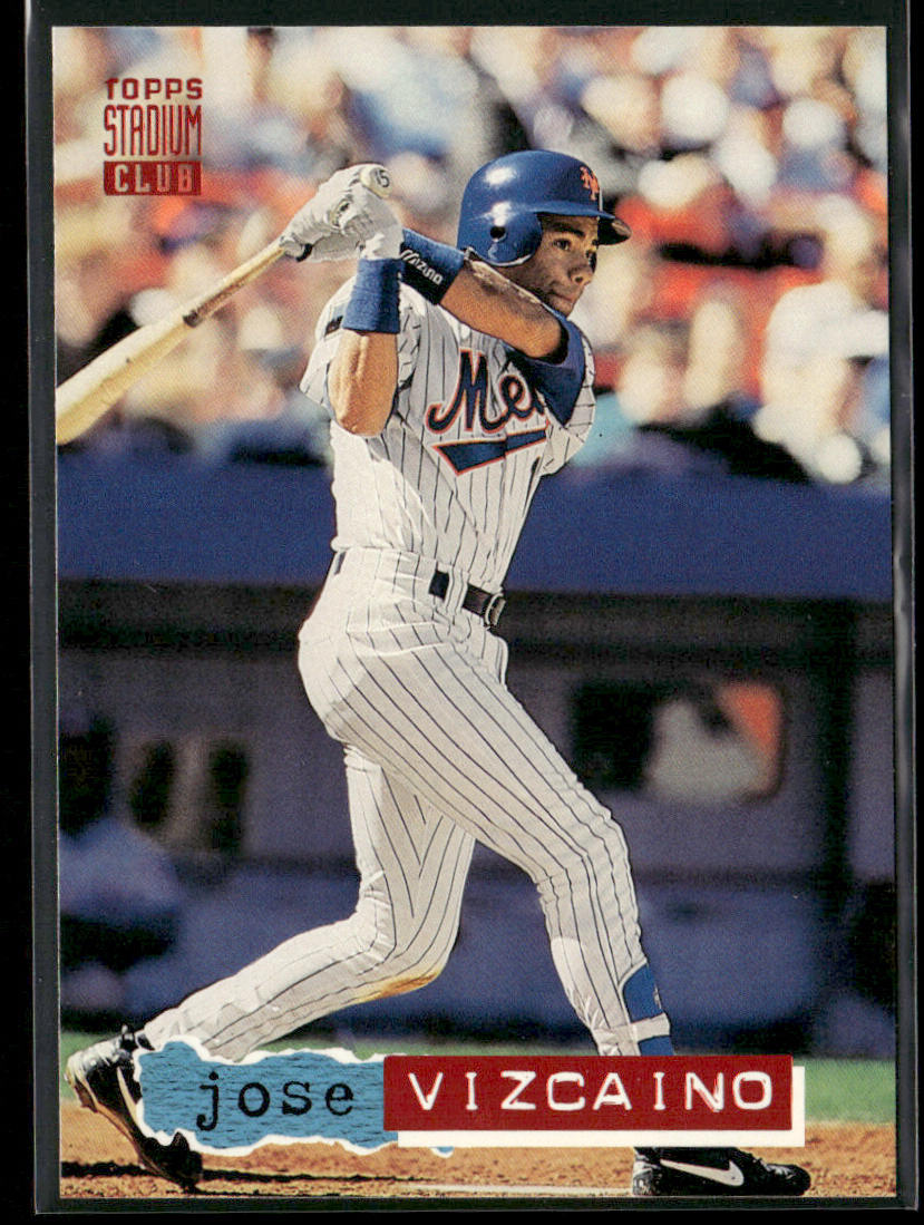 Jose Vizcaino 1994 Stadium Club #662 New York Mets front