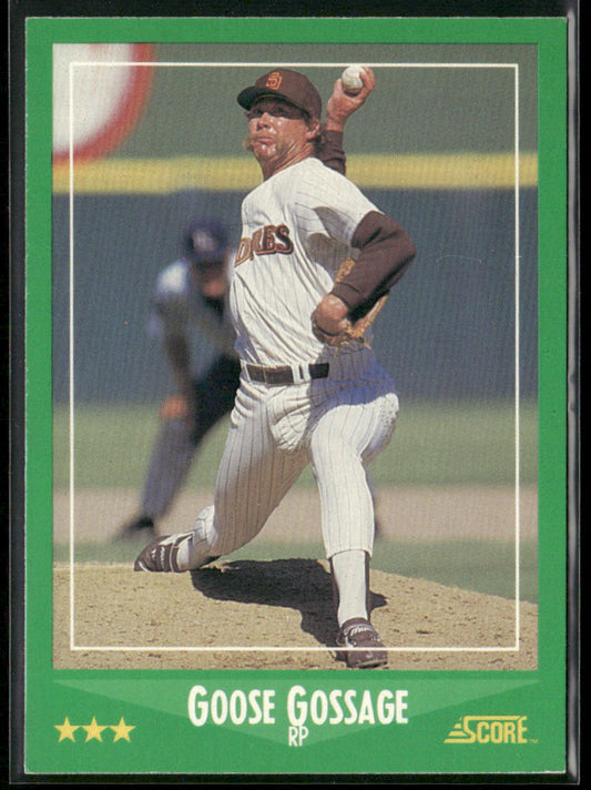 Goose Gossage 1988 Score #331 San Diego Padres front