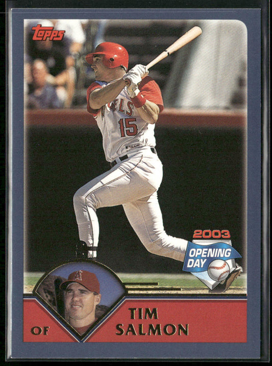 Tim Salmon 2003 Topps Opening Day #126 Anaheim Angels front