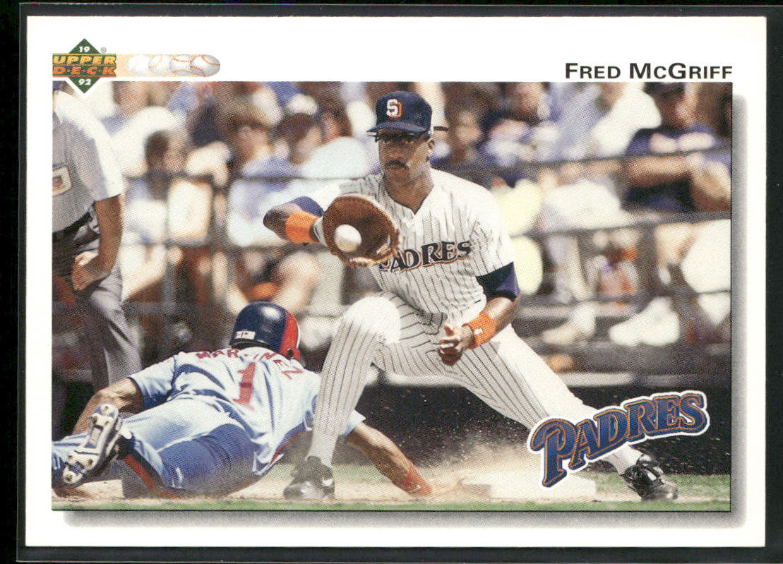 Fred McGriff 1992 Upper Deck #344 San Diego Padres