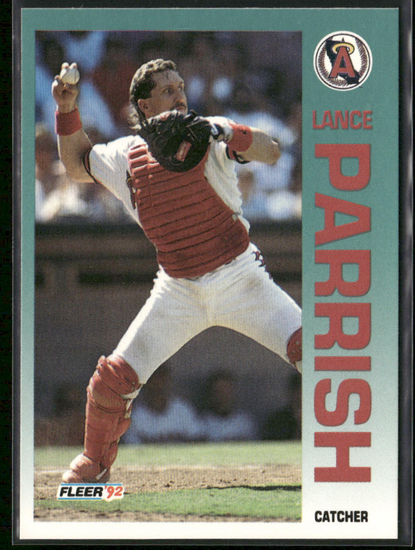 Lance Parrish 1992 Fleer #66 California Angels