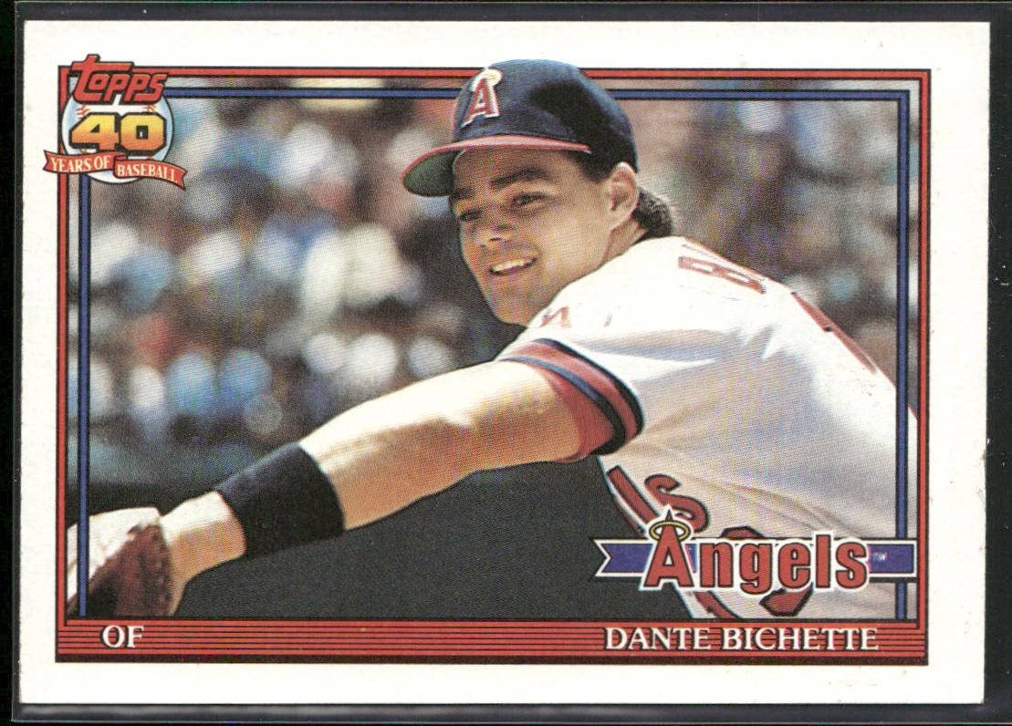 Dante Bichette 1991 Topps #564b California Angels