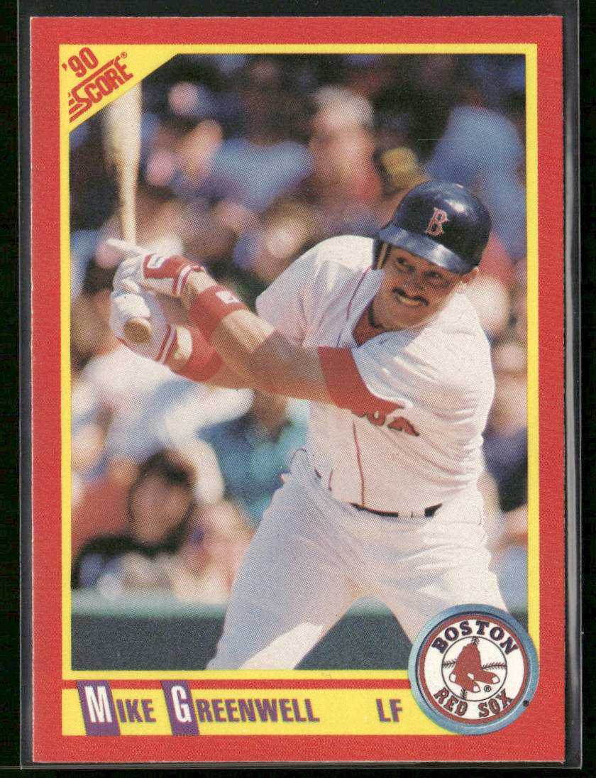 Mike Greenwell 1990 Score #345 Boston Red Sox