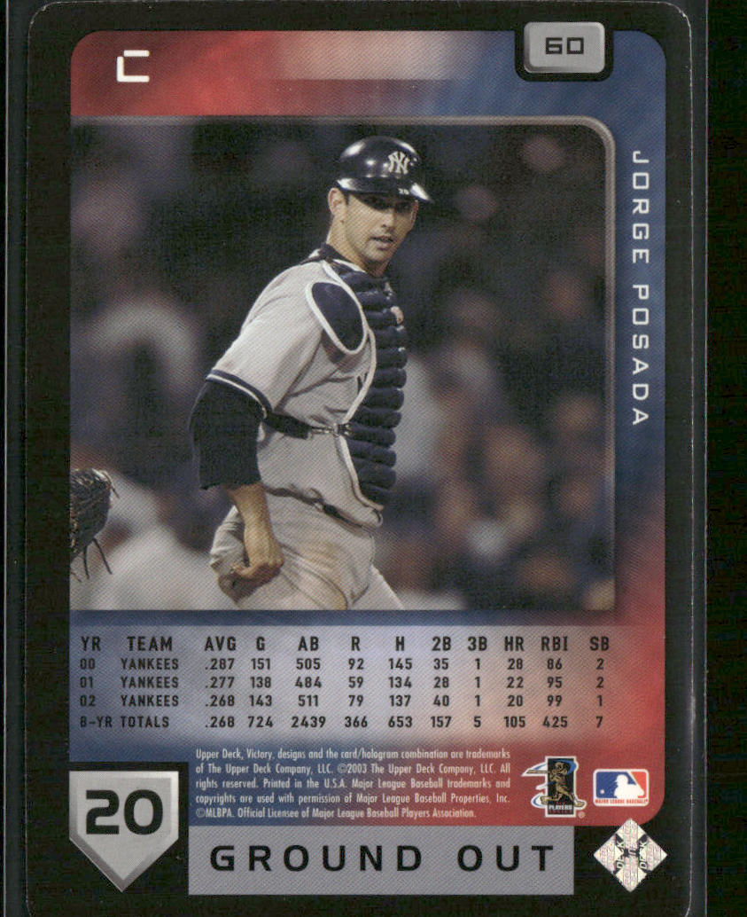 Jorge Posada 2003 Upper Deck Victory #60 New York Yankees