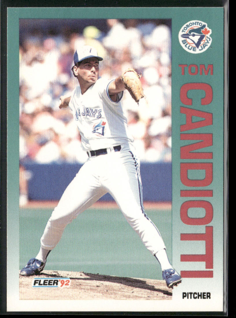 Tom Candiotti 1992 Fleer #326 Toronto Blue Jays front