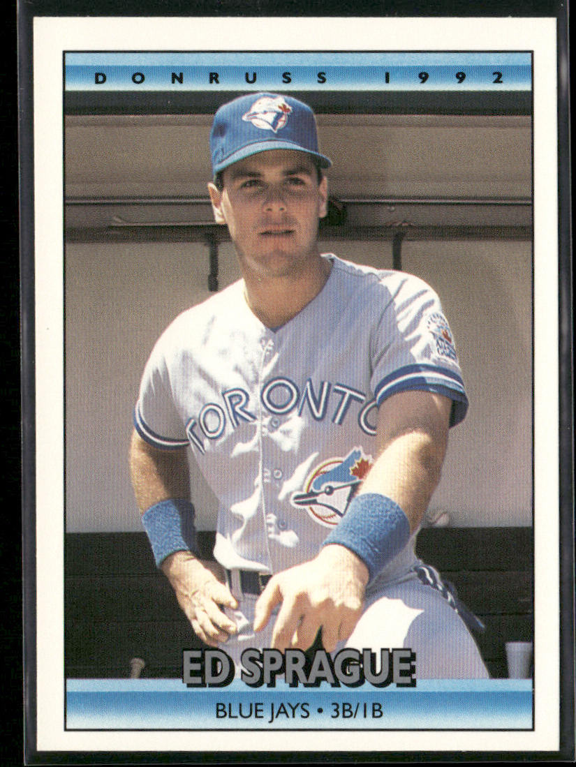 Ed Sprague 1992 Donruss #187b Toronto Blue Jays front