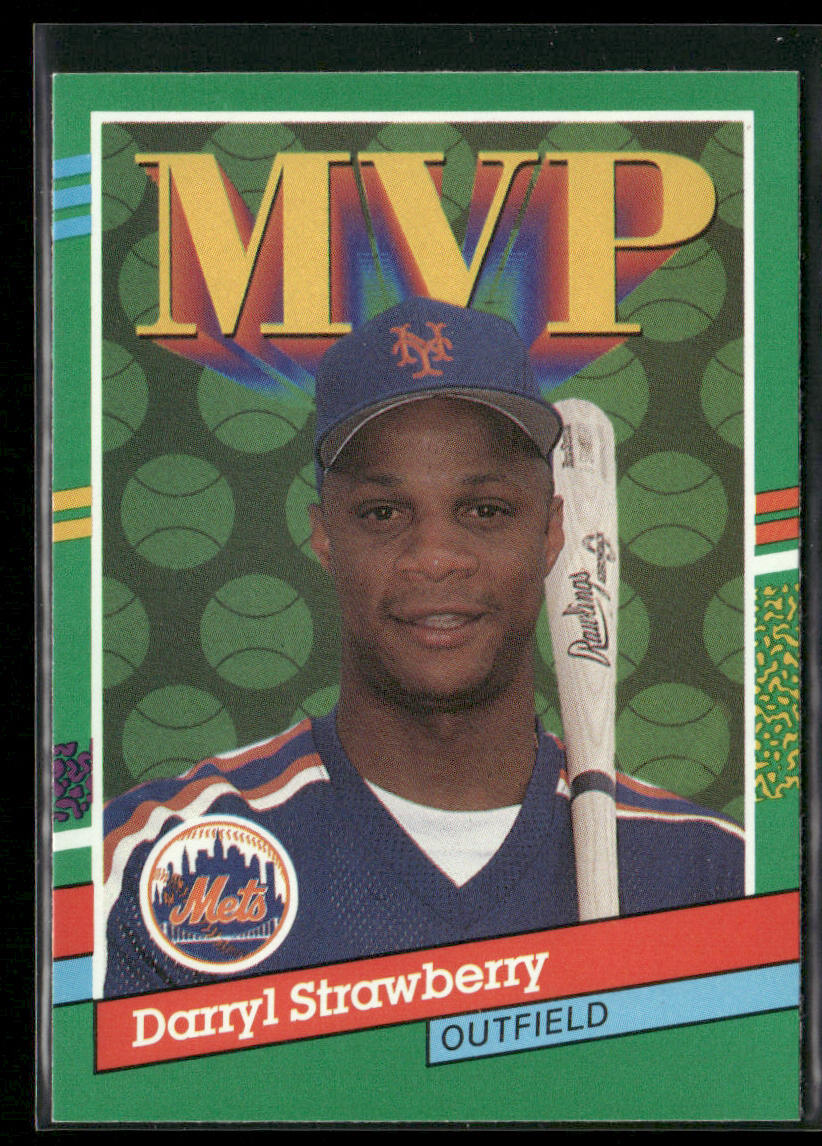 Darryl Strawberry 1991 Donruss #408 New York Mets front