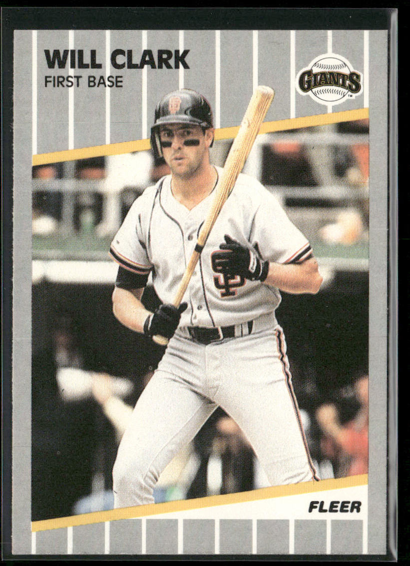 Will Clark 1989 Fleer #325 San Francisco Giants
