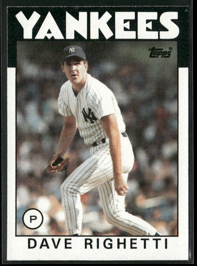 Dave Righetti 1986 Topps #560 New York Yankees front
