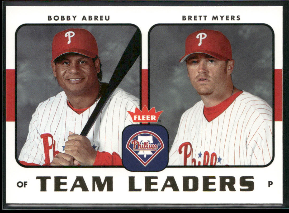 Bobby Abreu / Brett Myers 2006 Fleer Team Leaders #TL-20 Philadelphia Phillies