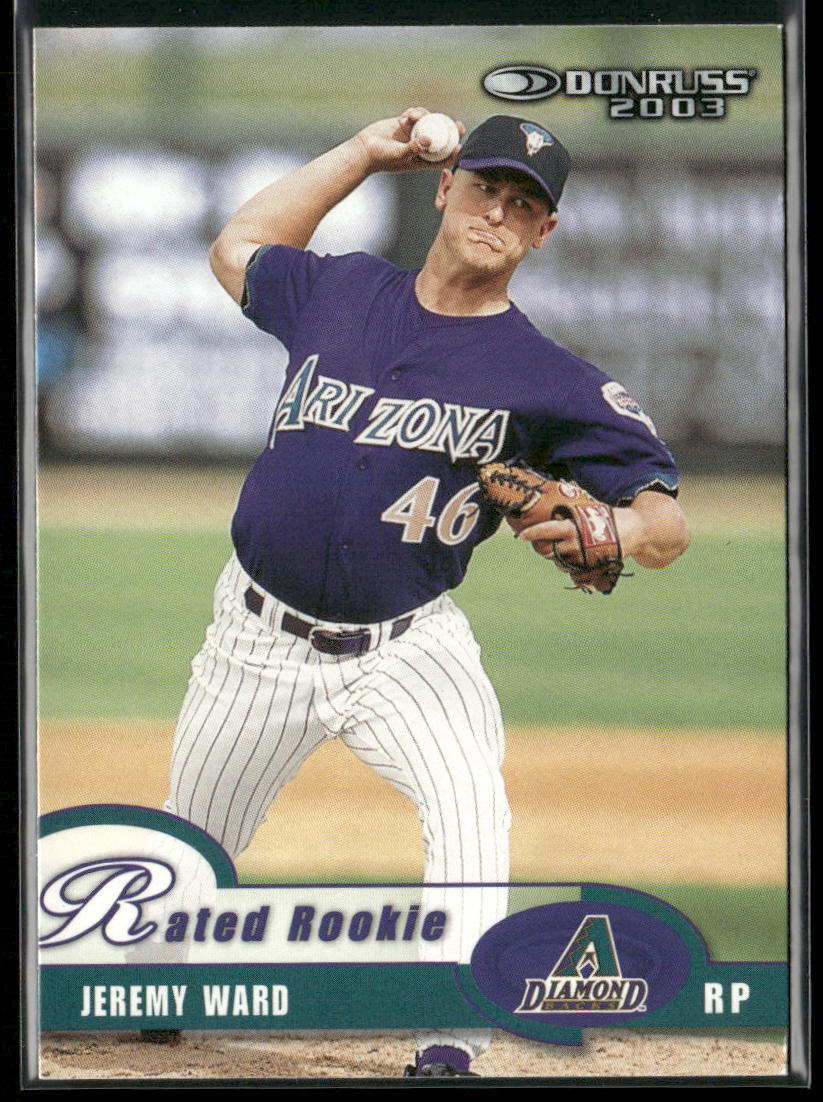 Jeremy Ward 2003 Donruss #52 Arizona Diamondbacks front