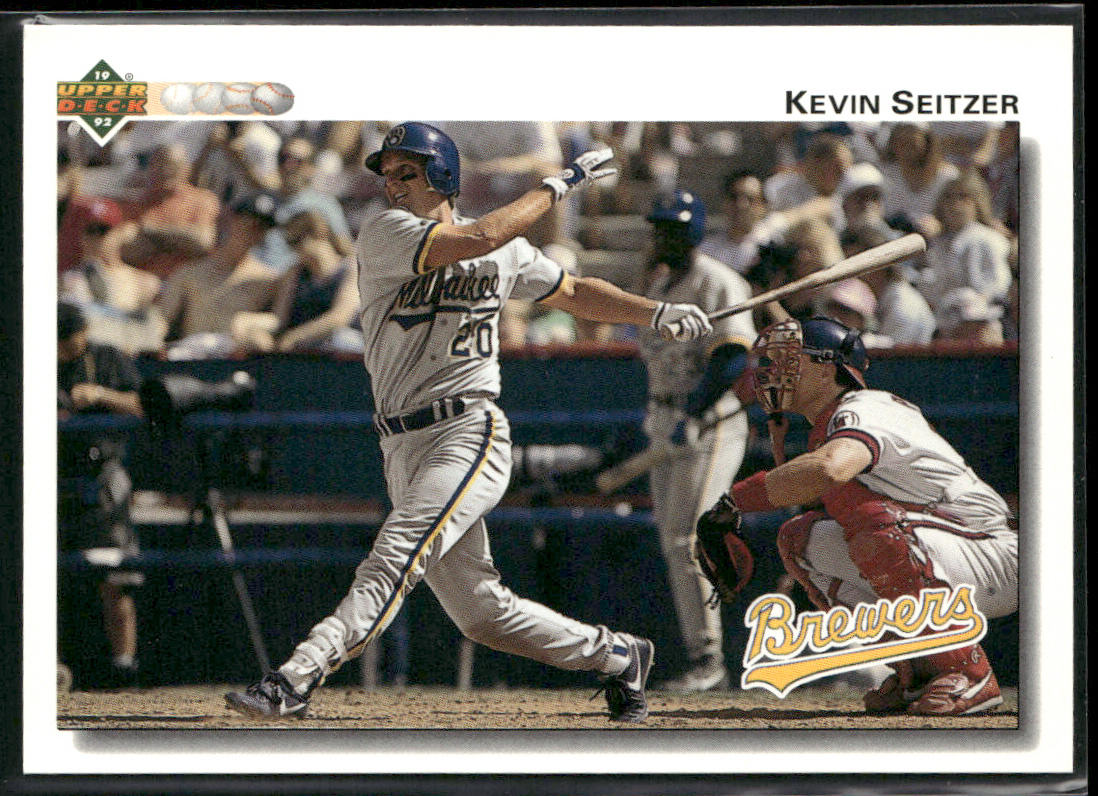 Kevin Seitzer 1992 Upper Deck #783 Milwaukee Brewers