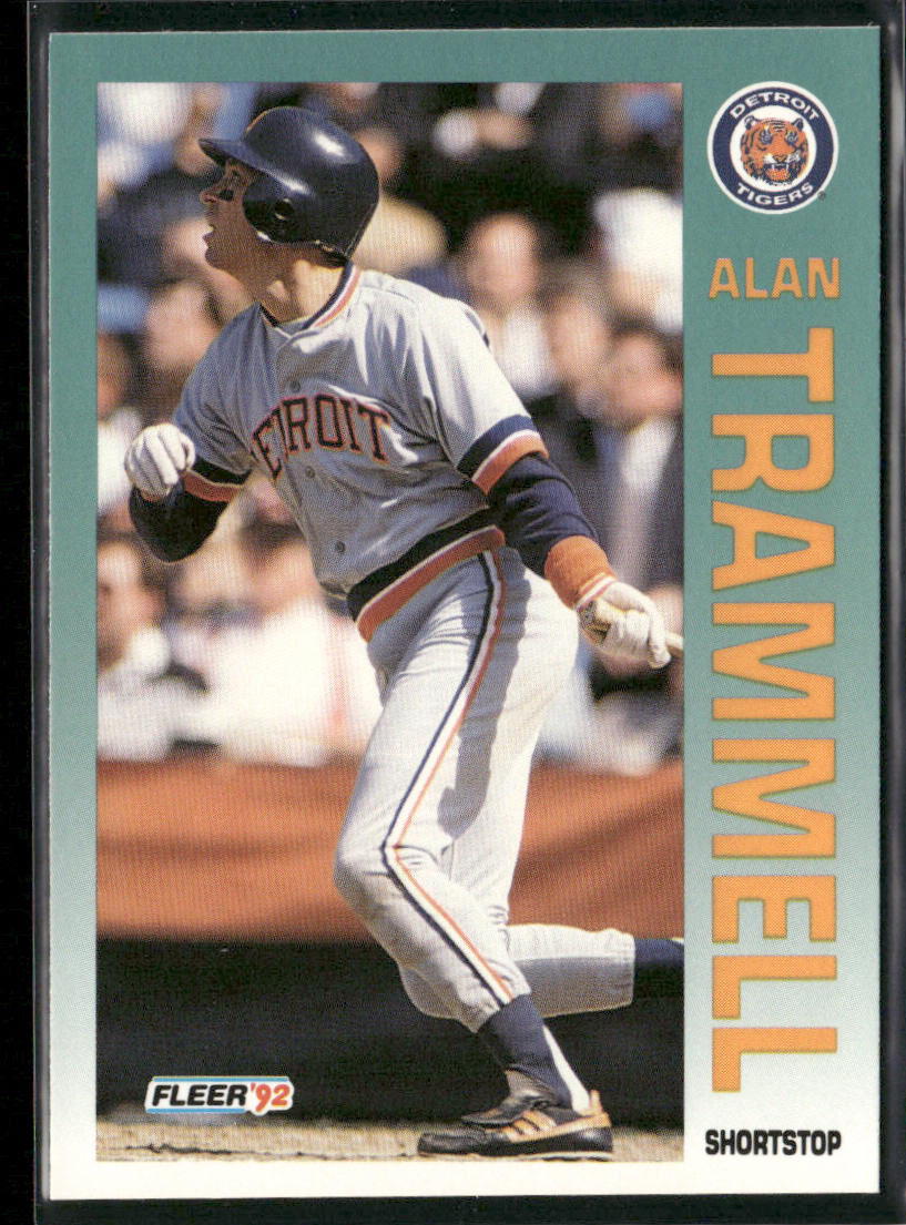 Alan Trammell 1992 Fleer #148b Detroit Tigers