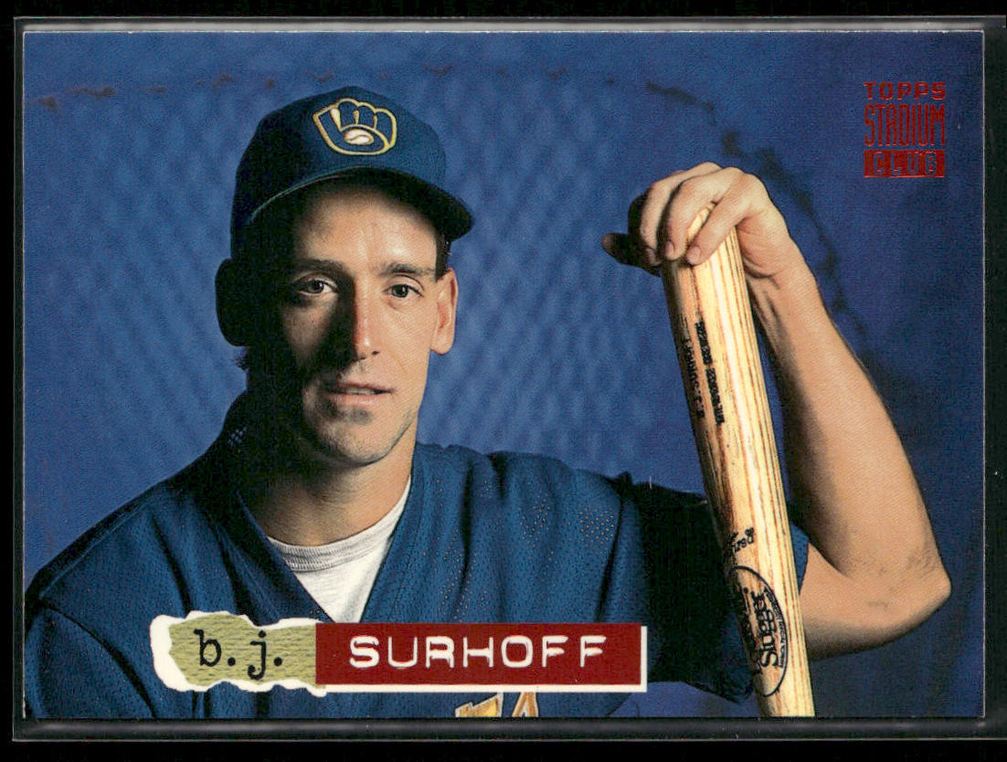 B.J. Surhoff 1994 Stadium Club #215 Milwaukee Brewers