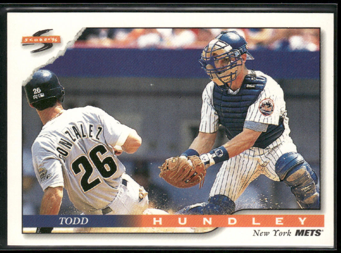 Todd Hundley 1996 Score #73 New York Mets front