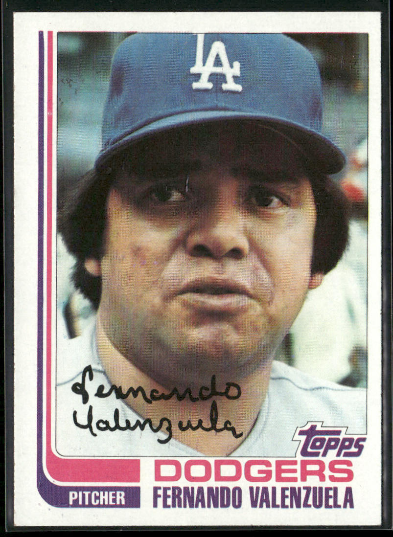 Fernando Valenzuela 1982 Topps #510 Los Angeles Dodgers front