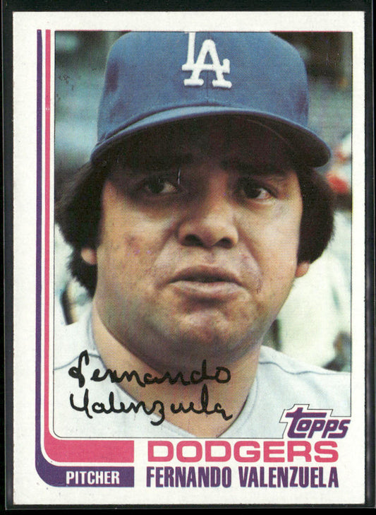 Fernando Valenzuela 1982 Topps #510 Los Angeles Dodgers front