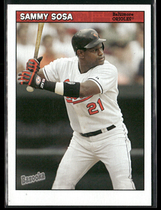 Sammy Sosa 2006 Bazooka #3 Baltimore Orioles front