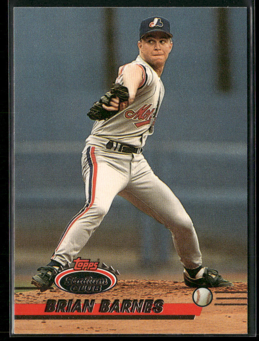 Brian Barnes 1993 Stadium Club #500 Montreal Expos
