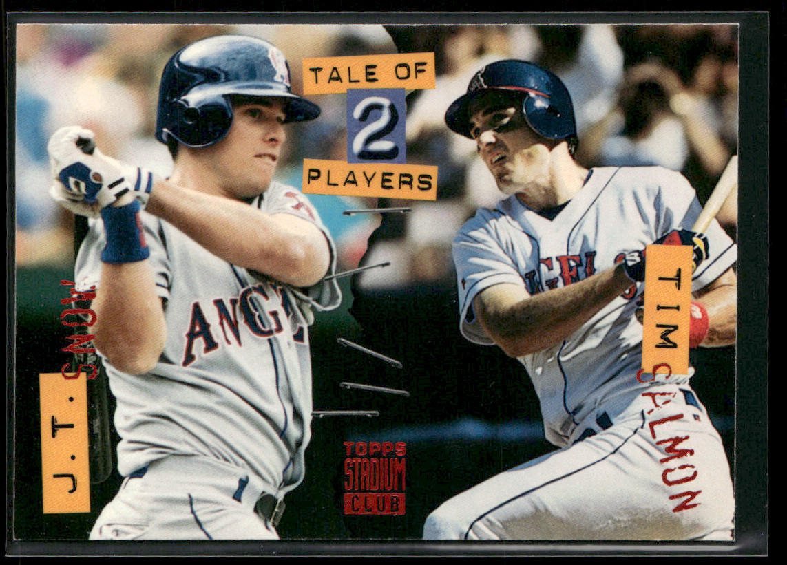 J.T. Snow / Tim Salmon TALE 1994 Stadium Club #181 California Angels