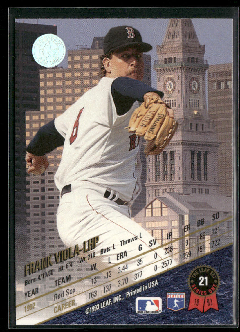Frank Viola 1993 Leaf #21 Boston Red Sox