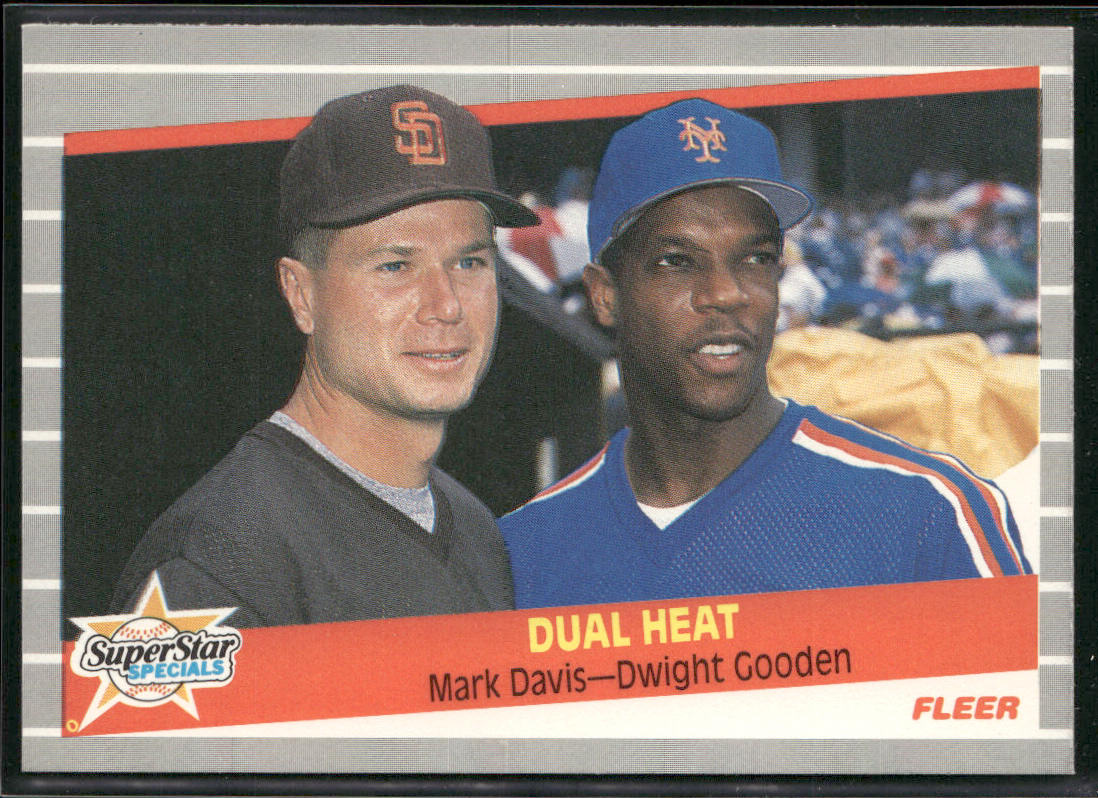 Dual Heat (Mark Davis / Dwight Gooden) SSS, CPC 1989 Fleer #635