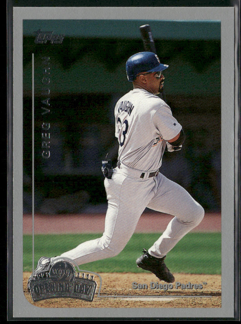 Greg Vaughn 1999 Topps Opening Day #55 San Diego Padres front