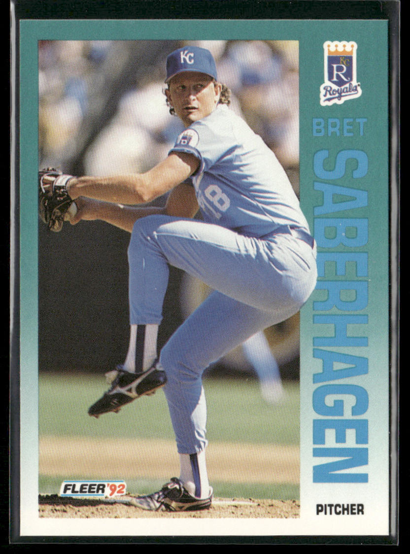 Bret Saberhagen 1992 Fleer #167b Kansas City Royals