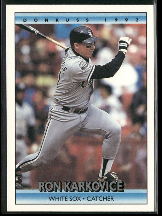 Ron Karkovice 1992 Donruss #374 Chicago White Sox front