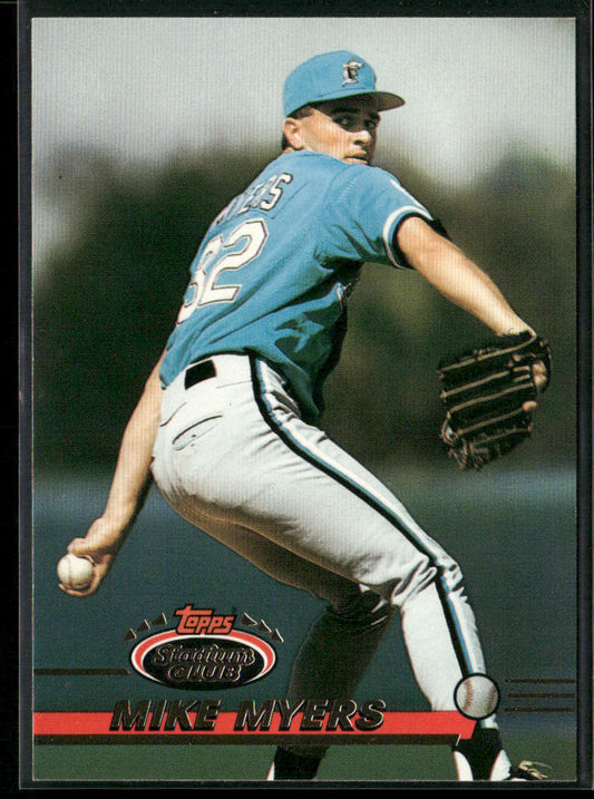 Mike Myers 1993 Stadium Club #437 RC Florida Marlins