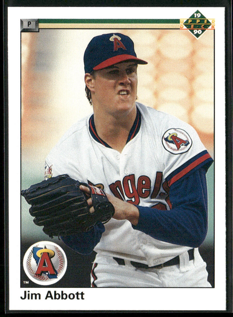 Jim Abbott 1990 Upper Deck #645 California Angels front