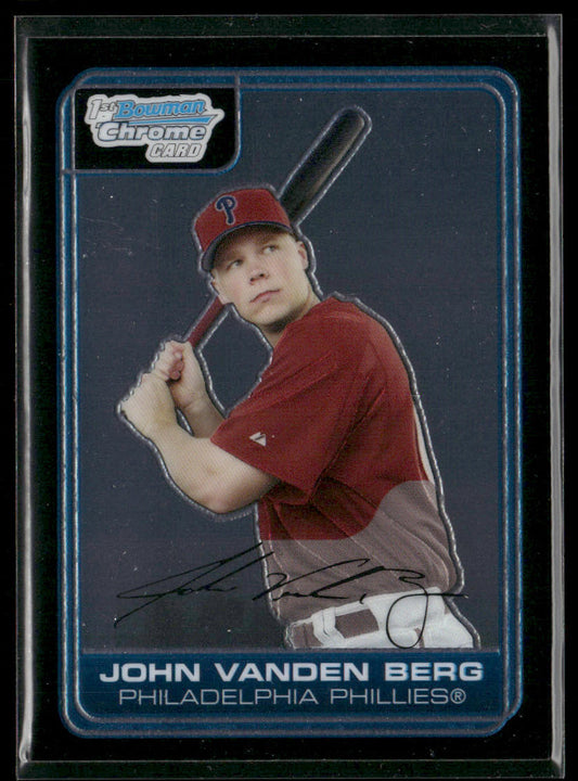 John Vanden Berg 2006 Bowman Chrome Prospects #BC24 Philadelphia Phillies