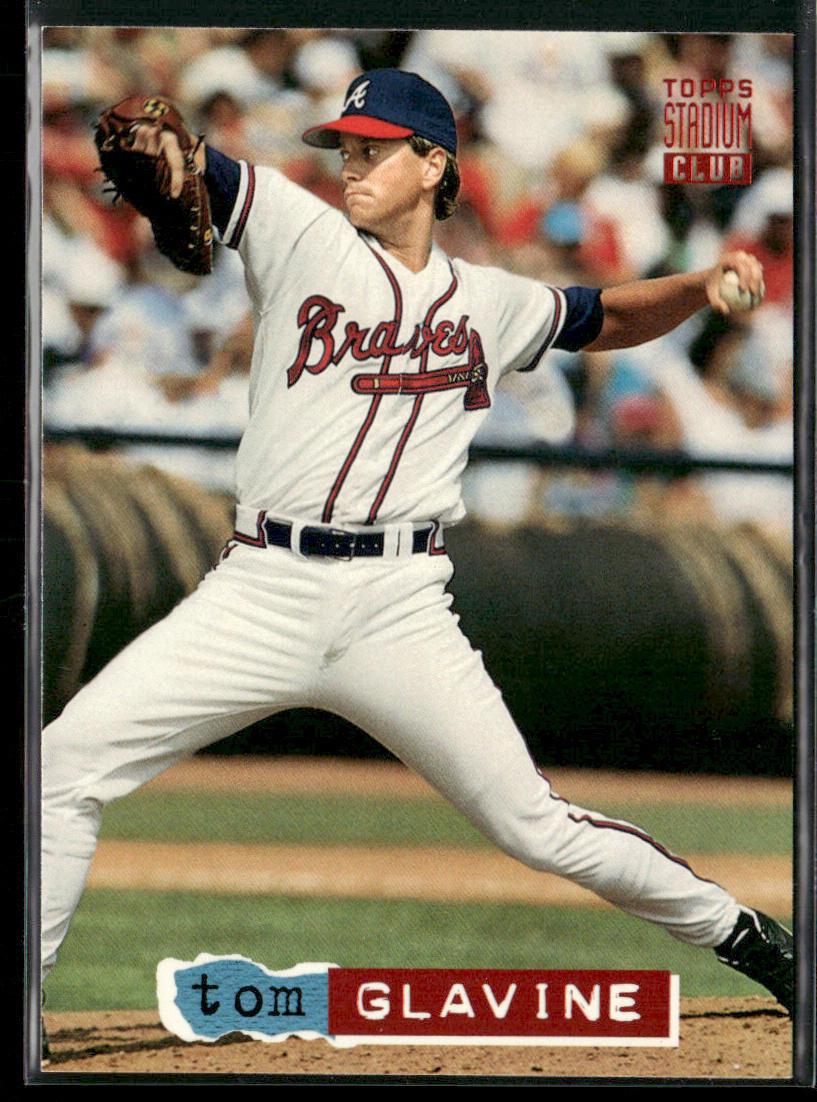 Tom Glavine 1994 Stadium Club #574 Atlanta Braves