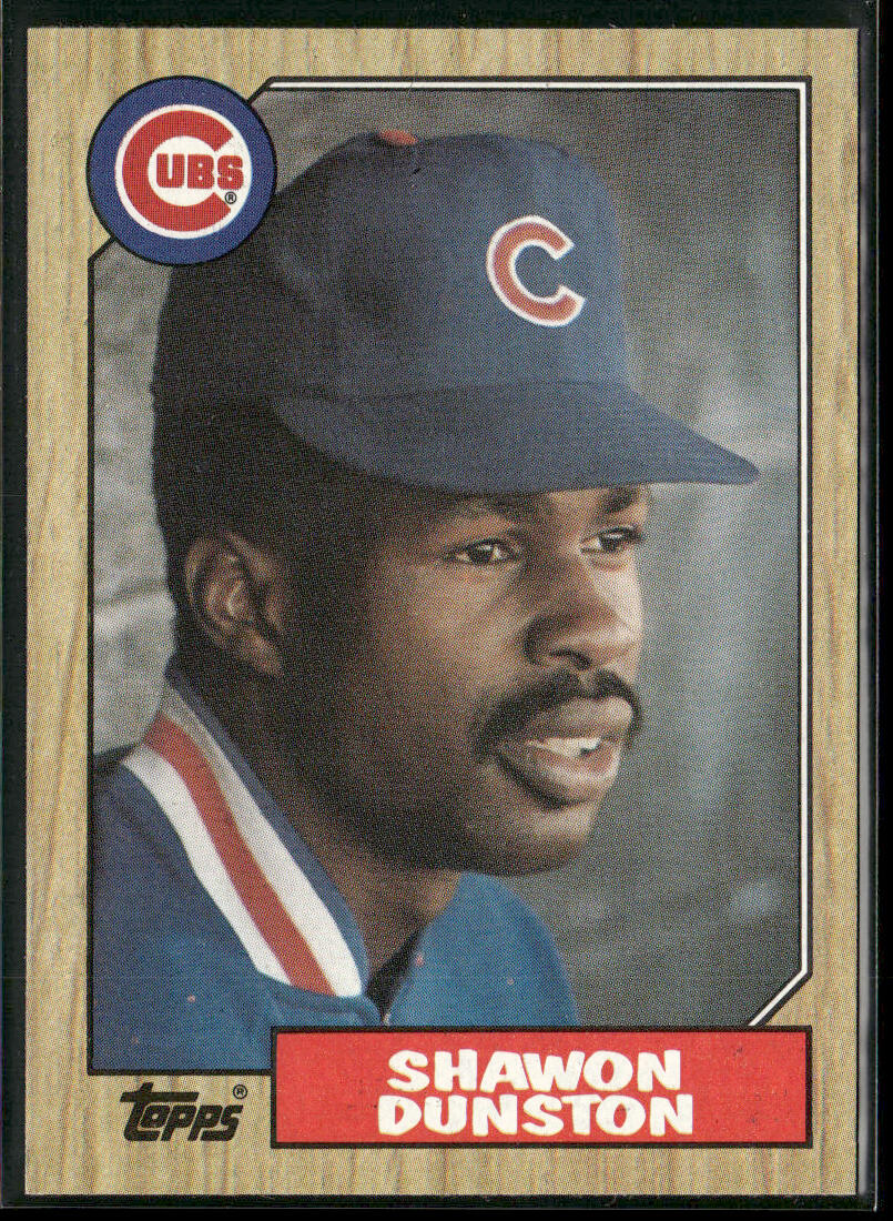 Shawon Dunston 1987 Topps #346 Chicago Cubs