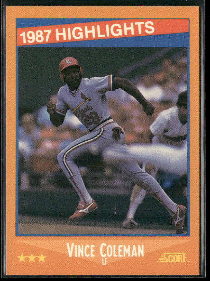 Vince Coleman 1988 Score #652 St. Louis Cardinals