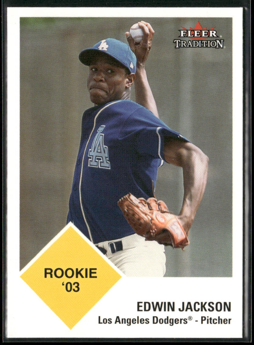 Edwin Jackson 2003 Fleer Tradition Update #U288 RC Los Angeles Dodgers