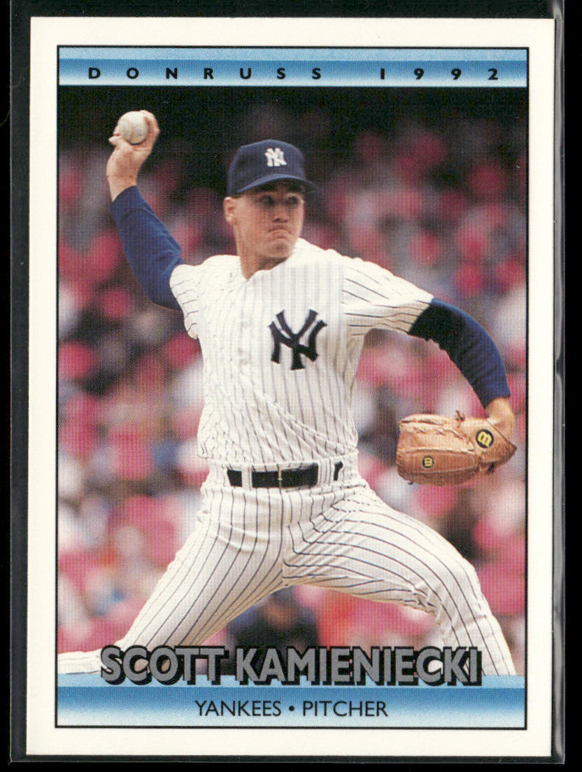 Scott Kamieniecki 1992 Donruss #195b New York Yankees front