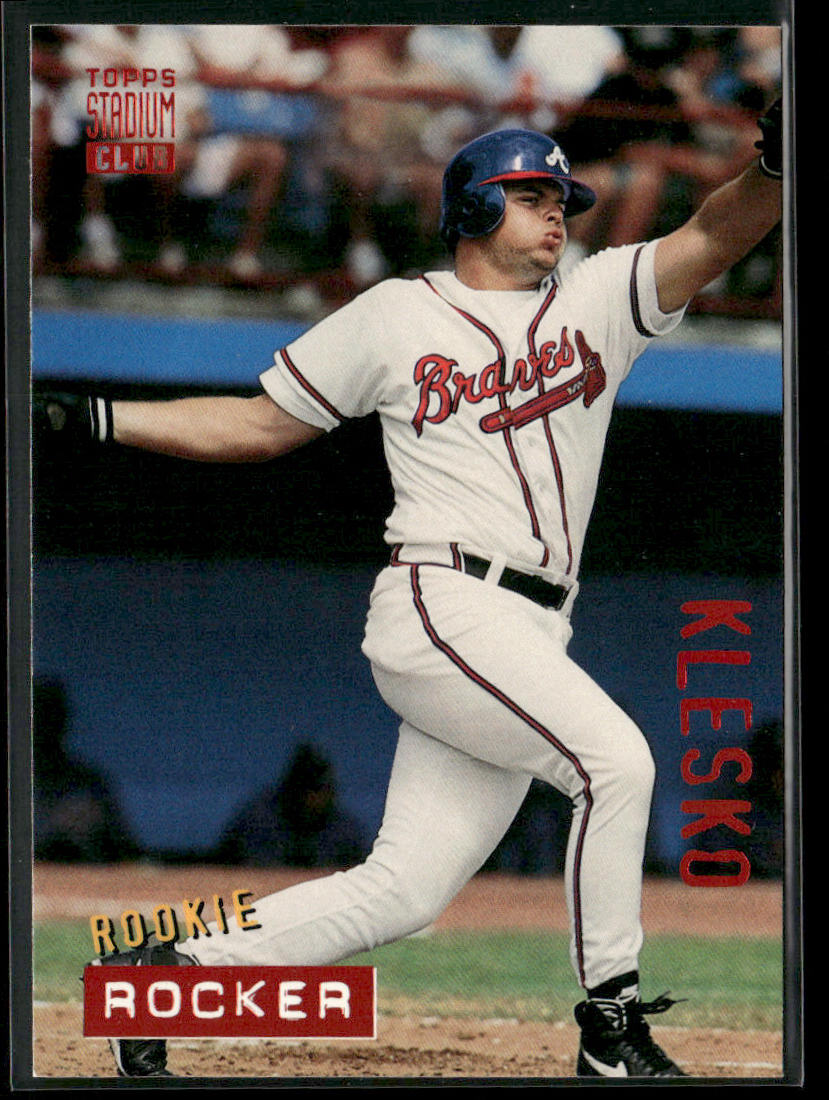 Ryan Klesko 1994 Stadium Club #628 Atlanta Braves front