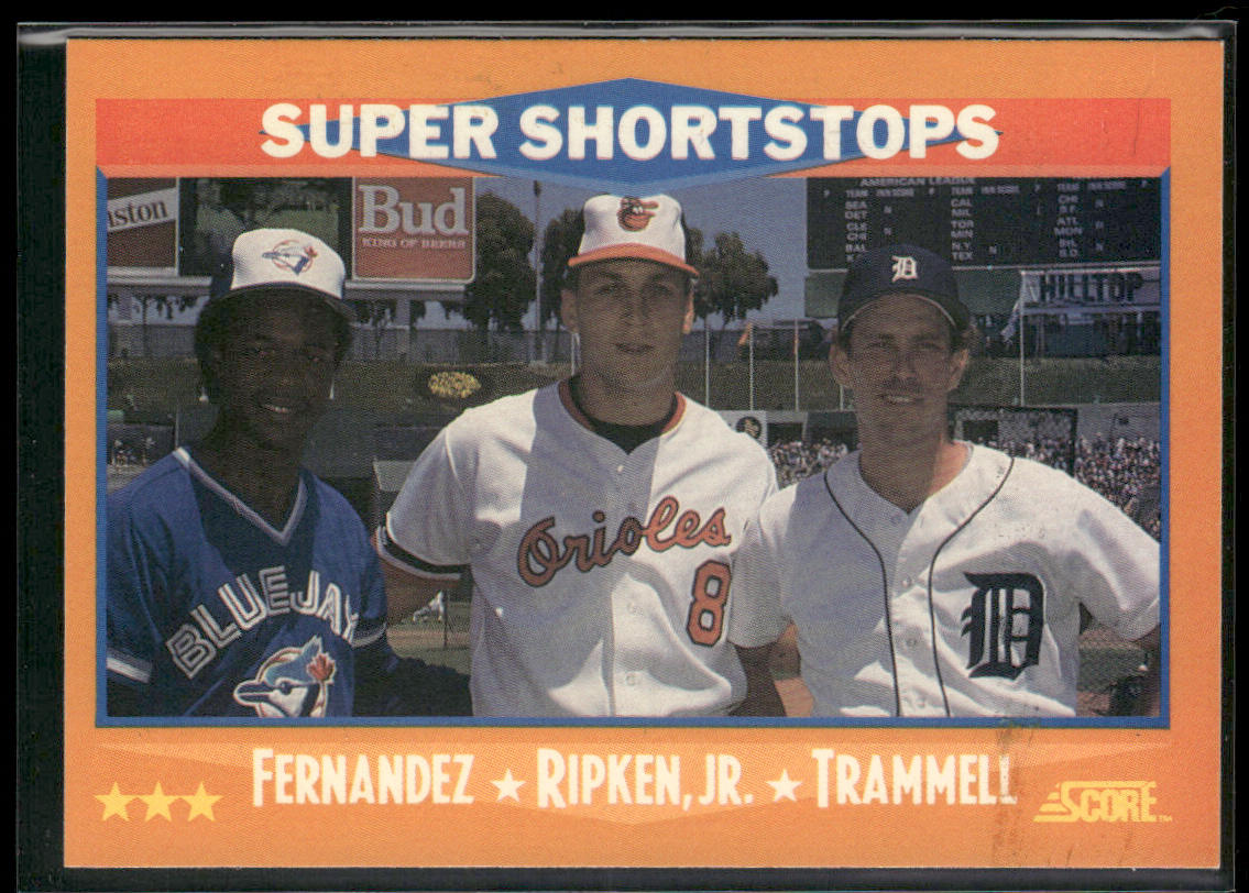 Tony Fernandez / Cal Ripken, Jr. / Alan Trammell AS 1988 Score Glossy #651