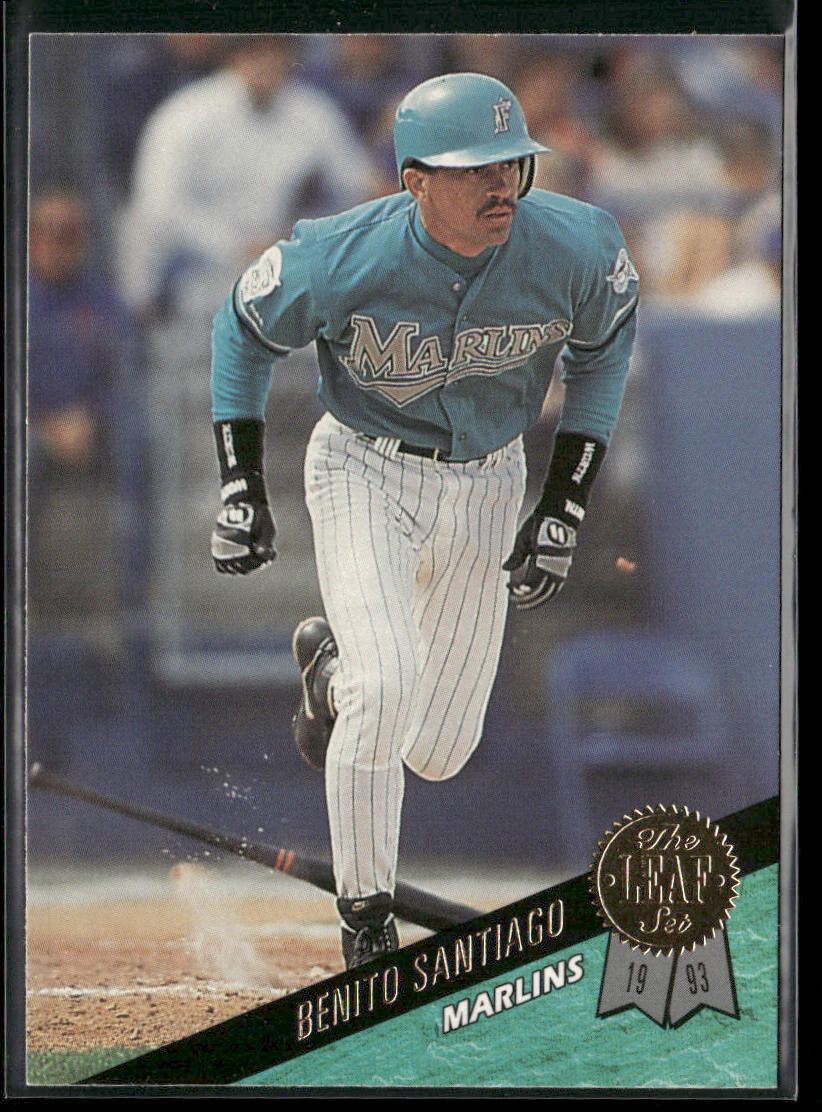 Benito Santiago 1993 Leaf #410 Florida Marlins