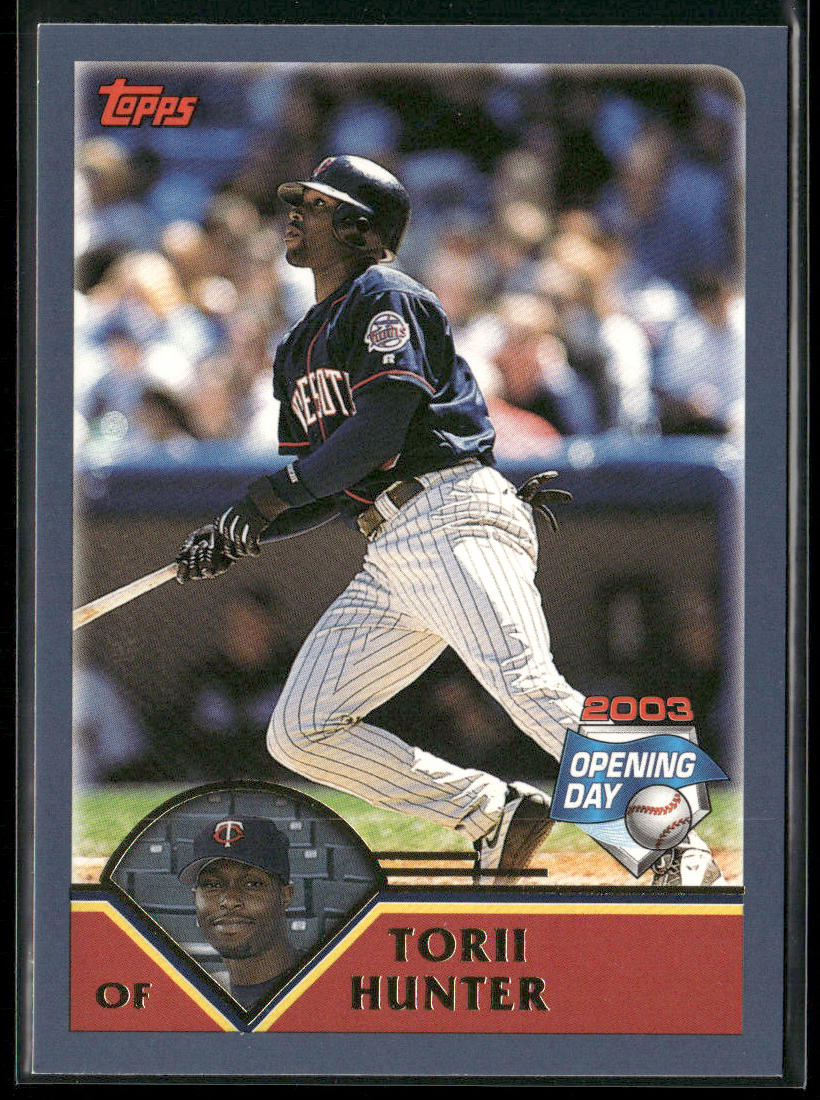 Torii Hunter 2003 Topps Opening Day #17 Minnesota Twins front