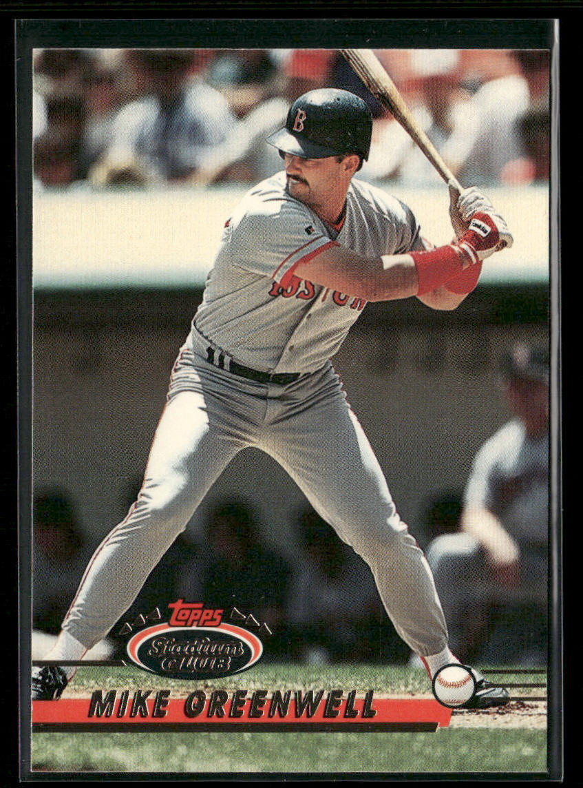 Mike Greenwell 1993 Stadium Club #86 Boston Red Sox front