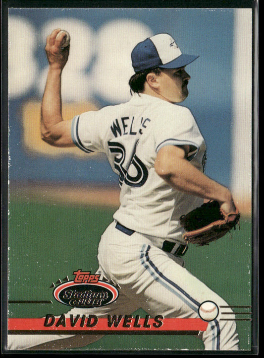 David Wells 1993 Stadium Club #59 Toronto Blue Jays front