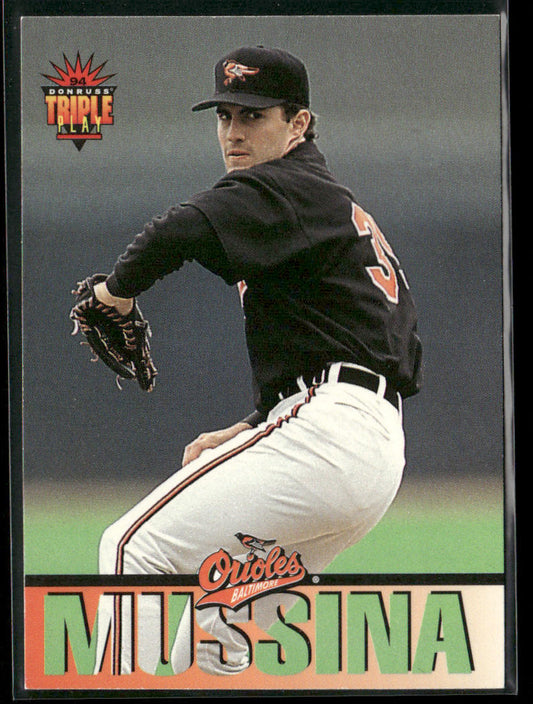 Mike Mussina 1994 Triple Play #157 Baltimore Orioles front