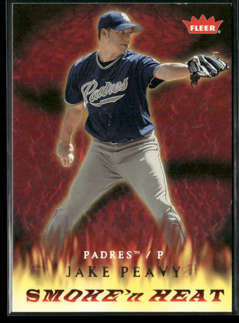Jake Peavy 2006 Fleer Smoke 'n Heat #SH-6 San Diego Padres